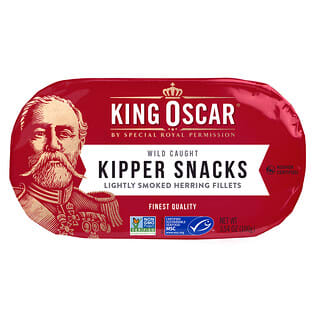 King Oscar, Snacks de Kipper, Filetes de Arenque Levemente Defumado, 100 g (3,54 oz)
