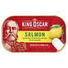 Salmón sin piel ni espinas en aceite de oliva extra virgen con limón, 115 g (4,05 oz)