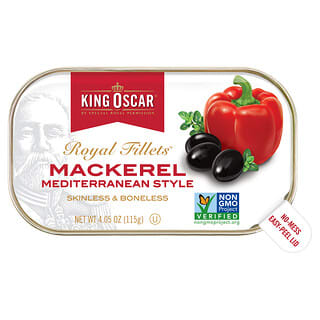 King Oscar, Royal Filets, Maquereau à la méditerranéenne, 115 g