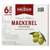 Royal Fillets, Mackerel In Olive Oil, 6 Pack, 4.05 oz (115 g) Each
