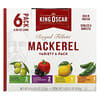 Royal Fillets, Mackerel, Variety 6-Pack, 6 Cans, 4.05 oz (115 g) Each