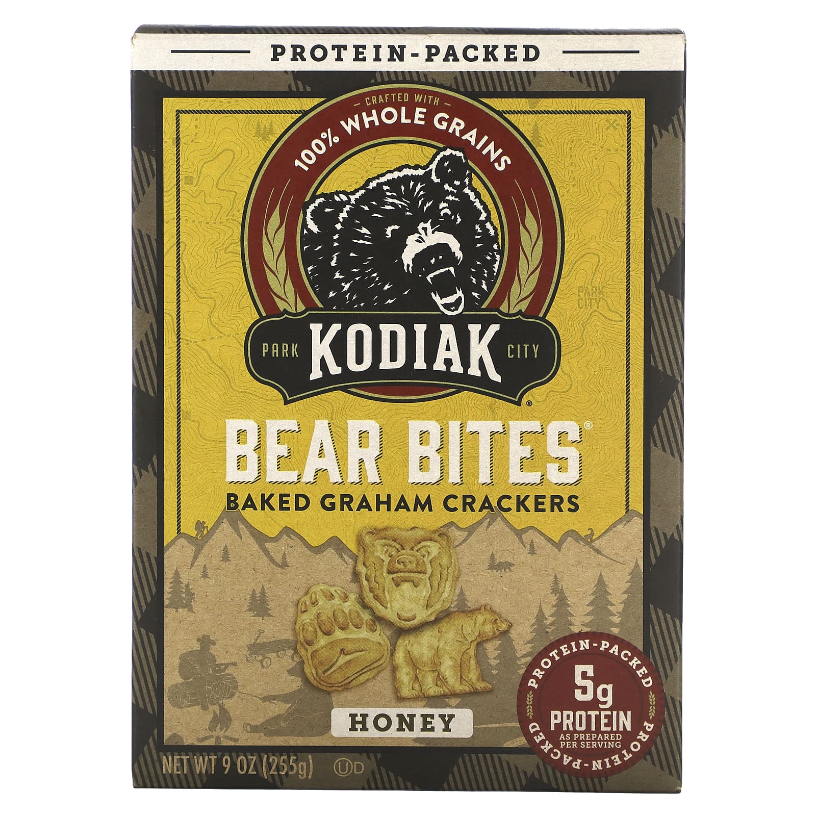 Bear Bites, Baked Graham Crackers, Honey, 9 oz (255 g)
