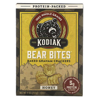 Kodiak Cakes, Bear Bites, Biscoitos Graham Assados, Mel, 255 g (9 oz)