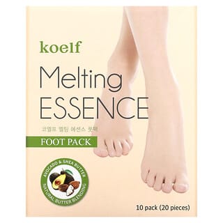 Koelf, Melting Essence Foot Pack, маска для ног, 10 пар