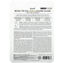 Koelf, Rose Petal Satin Hand Mask, 1 Pair, 16 g