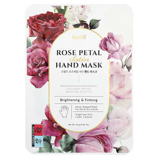Koelf, Rose Petal Satin Hand Mask, 1 Pair, 16 g