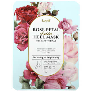Koelf, Rose Petal Satin Heel Mask, 1 Paar, 6 g
