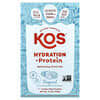 KOS, 수분 보충 + 프로틴, 리프레싱 드링크 믹스, 트로피컬, 7팩, 각 18g(0.65oz)