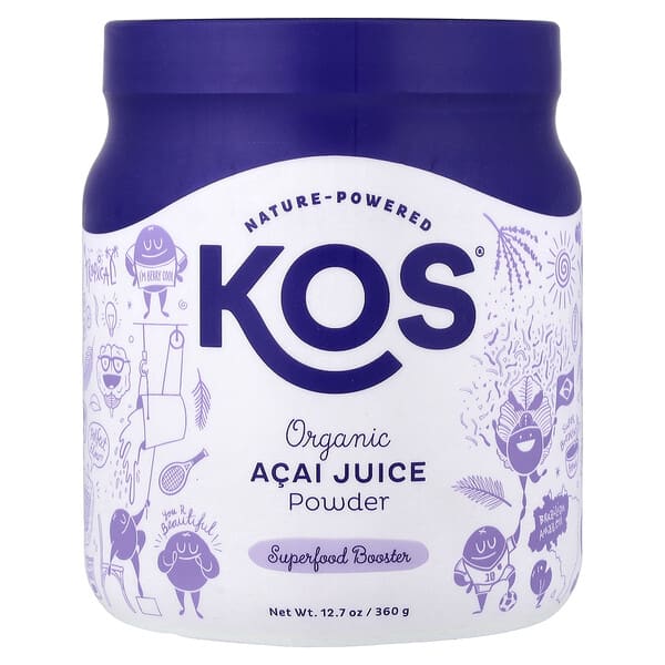 KOS, Organic Acai Juice Powder, 12.7 oz (360 g) — product photo 1