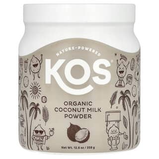 KOS, オーガニックココナッツミルクパウダー、358g（12.6オンス）
