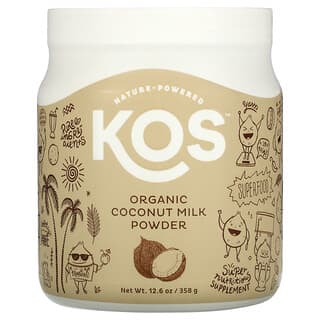 KOS, Poudre de lait de coco biologique, 358 g