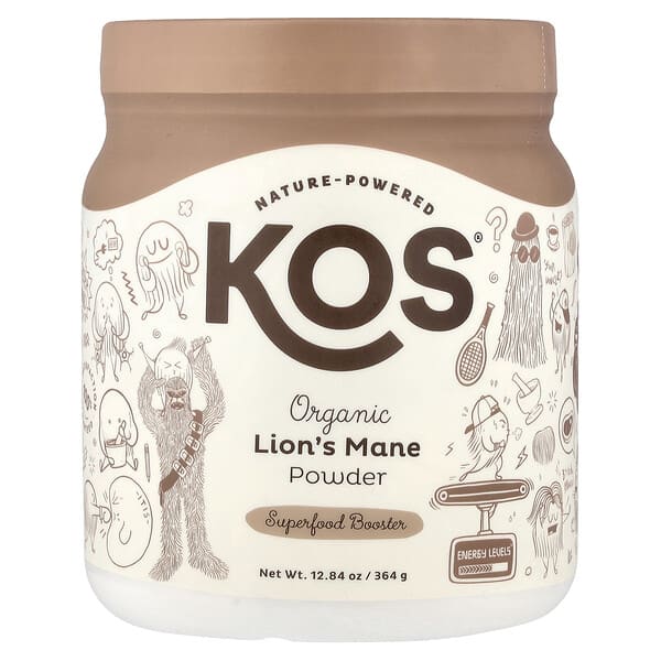 KOS, Organic Lion's Mane Powder, 12.84 oz (364 g) — product photo 1