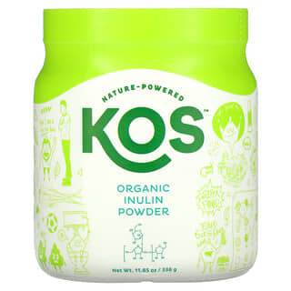 KOS, 有機菊粉低聚果糖粉，11.85 盎司（336 克）