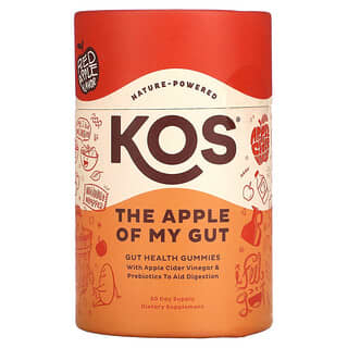 KOS, アップルオブマイガット、健康グミ、赤リンゴ、グミ30粒
