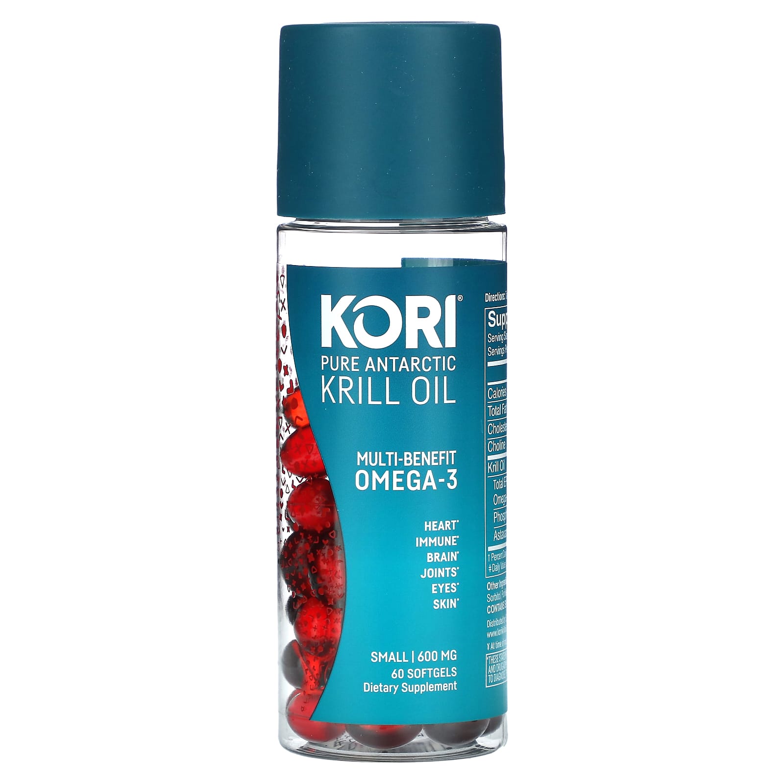 Kori, Pure Atlantic Krill Oil, MultiBenefit Omega3, 600 mg, 60 Softgels
