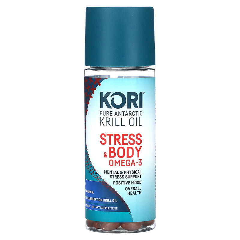 Pure Antarctic Krill Oil Stress Body Omega 3 with Ashwagandha