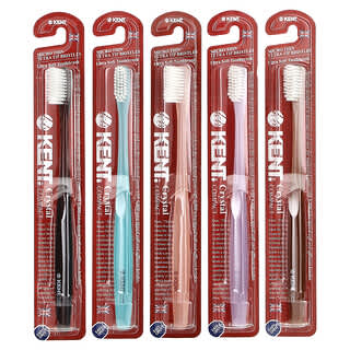 Kent, Ultra Soft Toothbrush, Crystal Compact, 5 Toothbrushes