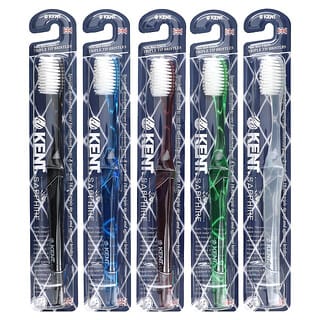 Kent, Ultra Soft Tootbrush, Sapphire, 5 Toothbrushes