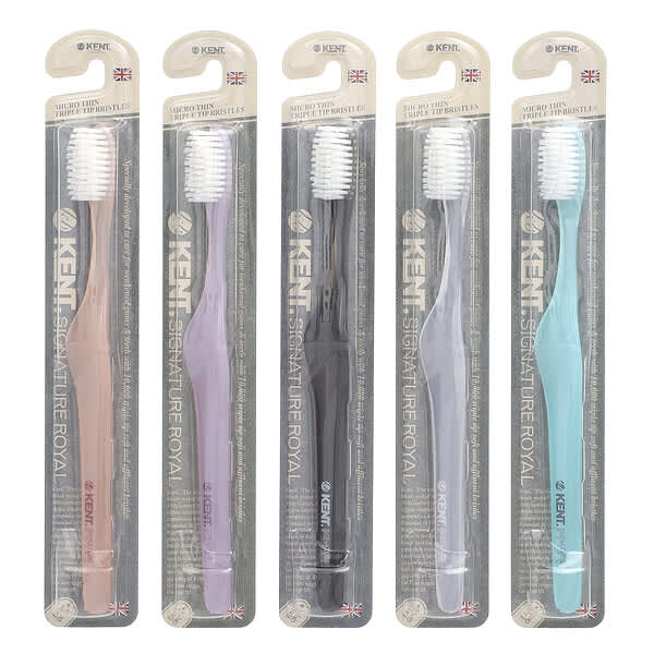 Kent, Signature Royal，白色版，超軟牙刷，5 包