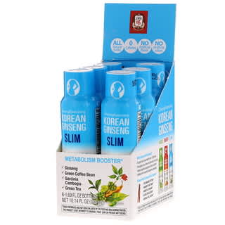 شيونغ كوانجانغ‏, Korean Ginseng Slim, Metabolism Booster, Blueberry Flavor, 6 Bottles, 1.69 fl oz (50 ml) Each