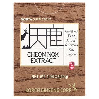 CheongKwanJang, Cheon Nok Extract, Certified Deer Antler & Korean Red Ginseng, 1.06 oz (30 g)