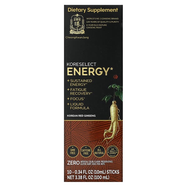 CheongKwanJang, Koreselect, Energy, 10 Sticks, 0.34 fl oz (10 ml) Each