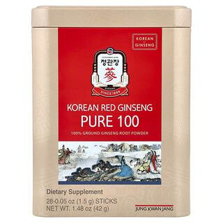 JungKwanJang, Koreaanse rode ginseng, puur 100, 28 stokjes, elk 0,053 oz (1,5 g)