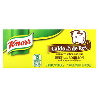 Knorr, Caldo com Sabor Bovino, 8 Cubos, 88 g (3,1 oz)