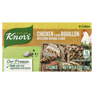 Knorr, Caldo de pollo, 6 cubos, 71 g (2,5 oz)