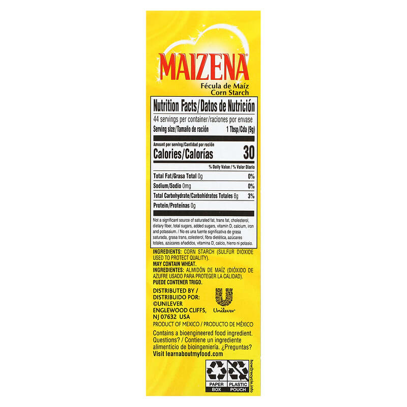 Maizena pur amidon de maïs - 250g : : Epicerie