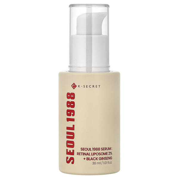 K-Secret, Seoul 1988 세럼, 레티날 리포솜 2% + 흑삼, 30ml(1.01fl oz)