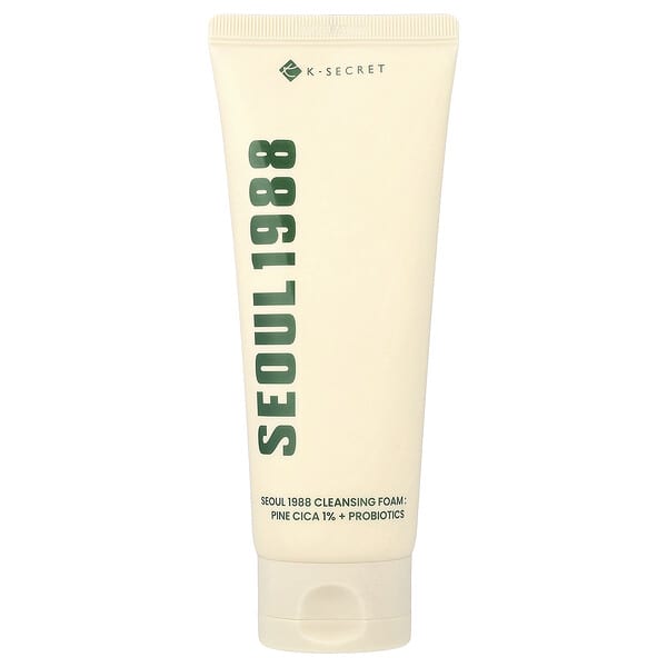 K-Secret, Seoul 1988 클렌징 폼, 파인 시카 1% + 프로바이오틱, 150ml(5.07fl oz)