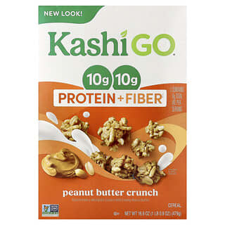 Kashi, GO®, Protein + Fiber Cereal, Peanut Butter Crunch, 16.9 oz (479 g)
