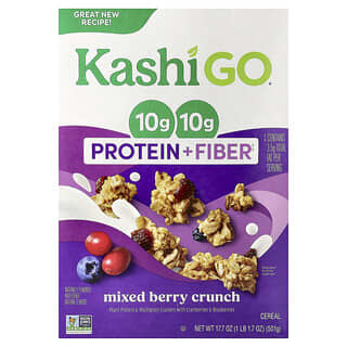Kashi, GO®, Protein + Fiber Cereal, Mixed Berry Crunch, 17.7 oz (501 g)