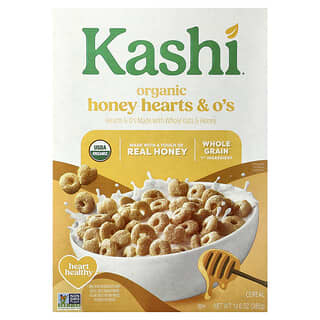 Kashi, Organic Cereal, Honey Hearts & O's , 13.6 oz (385 g)