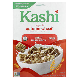Kashi, Organic Whole Wheat Fiber Biscuits Cereal Autumn Wheat, 18 oz