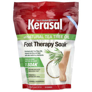 Kerasal, Imersão para Terapia dos Pés e Óleo Natural da Árvore do Chá, 907 g (2 lbs)