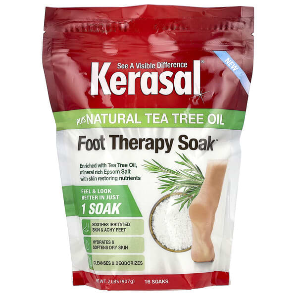 Kerasal, Foot Therapy Soak, 천연 티트리오일 함유, 907g(2lb)