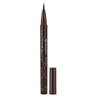 KissMe, Heroine Make, glatki tekući tuš za oči, ultra tanki kist, 02 Exquisite Brown, 0,014 fl oz (0,4 ml)