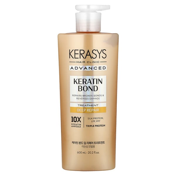 Kerasys, 어드밴스드, 케라틴 본드 트리트먼트, 딥 리페어, 600ml(20.2fl oz)
