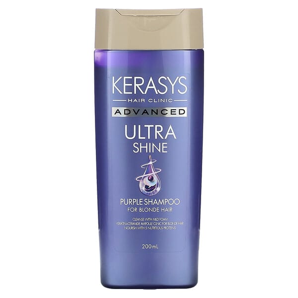 Kerasys, Advanced Ultra Shine Purple Shampoo, For Blonde Hair, 200 ml