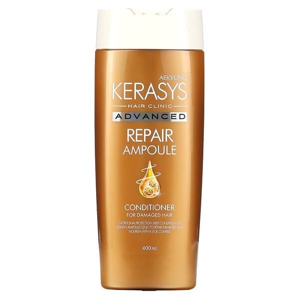 Kerasys, 高級修護安瓿護髮素，適用於受損髮質，400 毫升