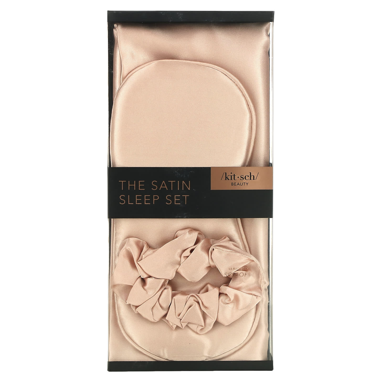 Kitsch, The Satin Sleep Set, Blush, 3 Piece Set (Discontinued Item)