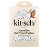 Toalla de microfibra de secado rápido para el cabello, Micropuntos, 1 pieza