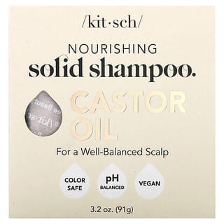 Kitsch, Nourishing Solid Shampoo Bar, Castor Oil, Sugared Amber & Shea, 3.2 oz (91 g)