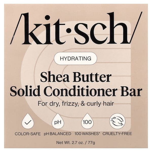 Kitsch, 수분 공급 솔리드 컨디셔너, 시어버터, 가당 호박 및 시어, 1개입, 77g(2.7oz)