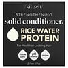 Barra de acondicionador sólido fortalecedor, Proteína de agua de arroz, Té blanco y mandarina, 1 barra, 77 g (2,7 oz)
