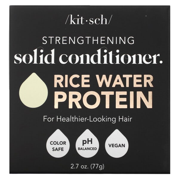 Kitsch, Strengthening Solid Conditioner Bar, Rice Water Protein, White