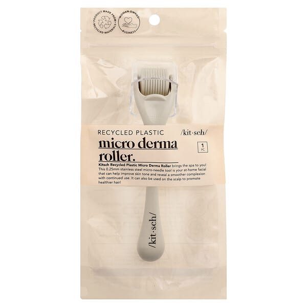 Kitsch, Micro Derma Roller, Warm Grey, 1 Count
