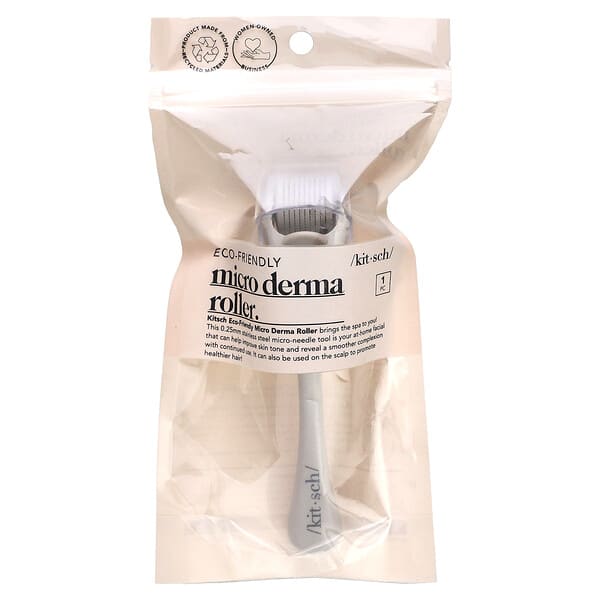 Kitsch, Micro Derma Roller, Warm Gray, 1 Pack